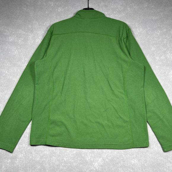 THE NORTH FACE Green Half Zip Fleece Sweatshirt Jacket Outdoors Men's Size: L - Picture 6 of 11
